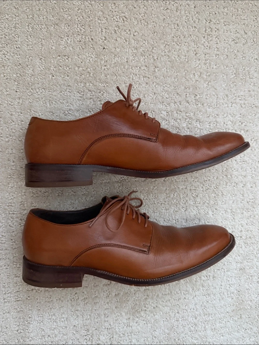 COLE HAAN- Brown Leather Derby Shoes